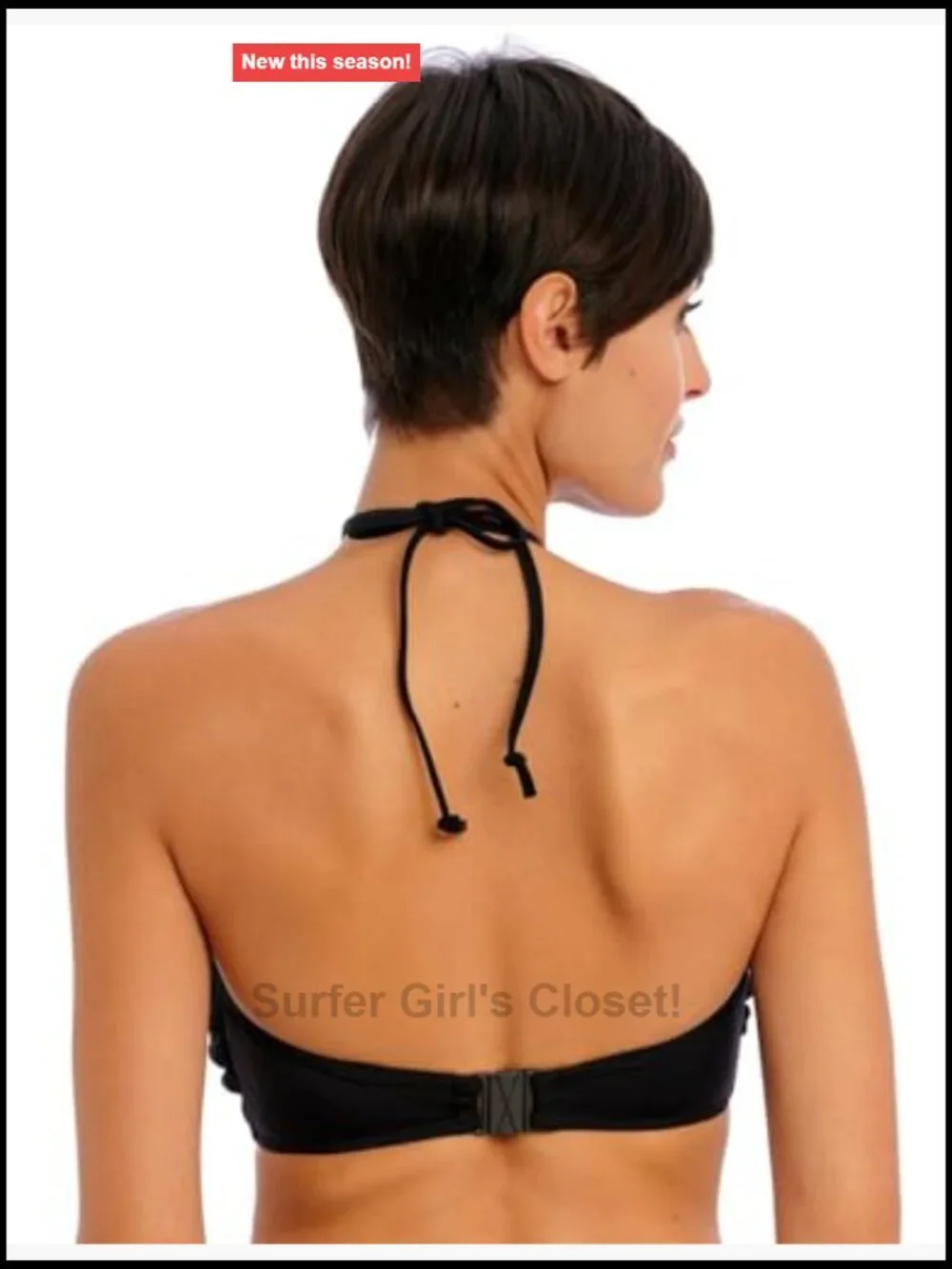 Underwire Bandeau Bikini Top with Adjustable Straps